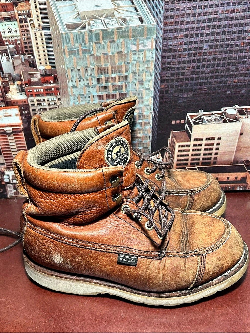 Irish Setter Wingshooter Brown Leather Boots US 8